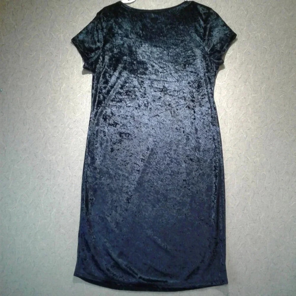 Jessica Women's Blue Crushed Velvet Dress  NWT Size Medium - Picture 5 of 5